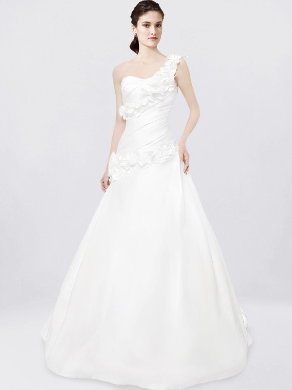 wedding dress one shoulder