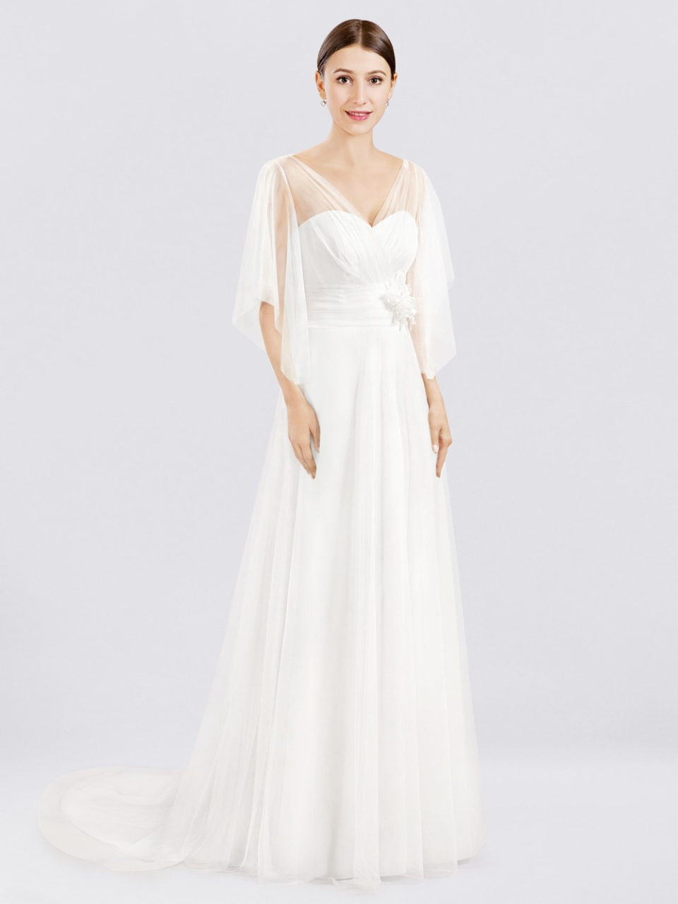wedding dress with sleeves