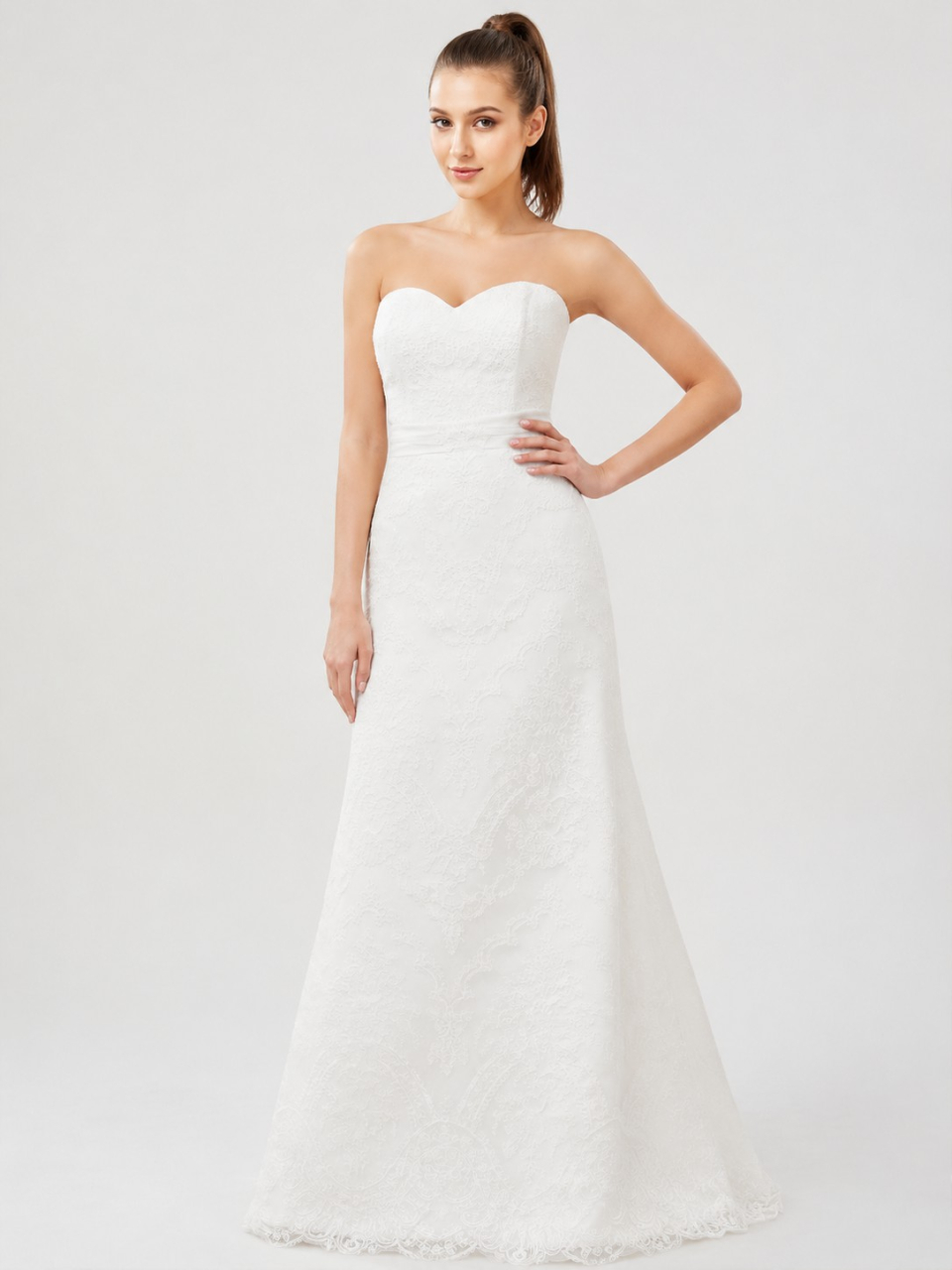 Hochzeitskleid mit Spitze