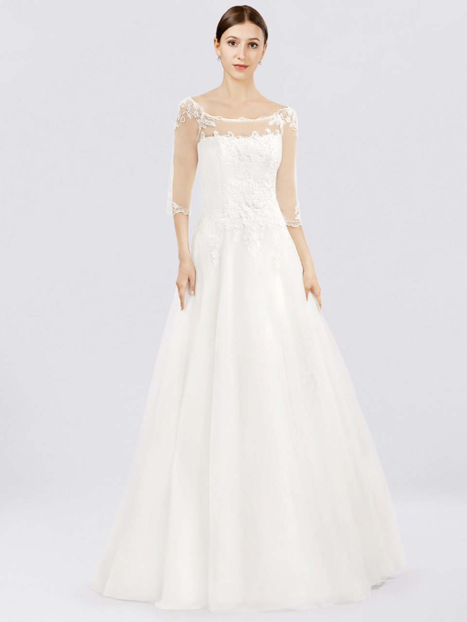 wedding dress with sleeves