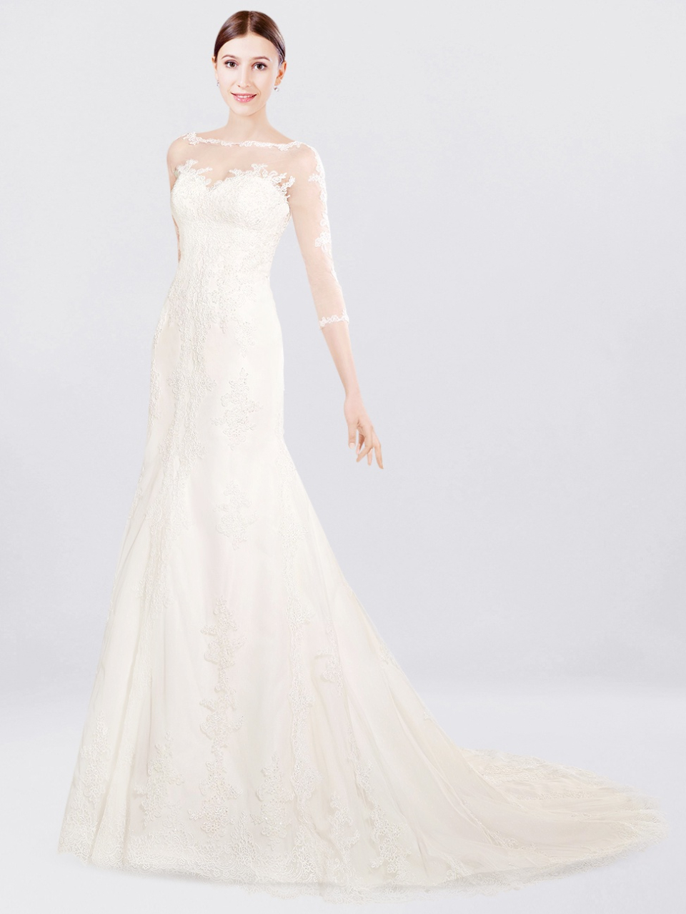 wedding dress with sleeves