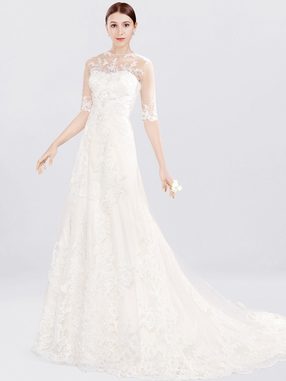 wedding dress with sleeves