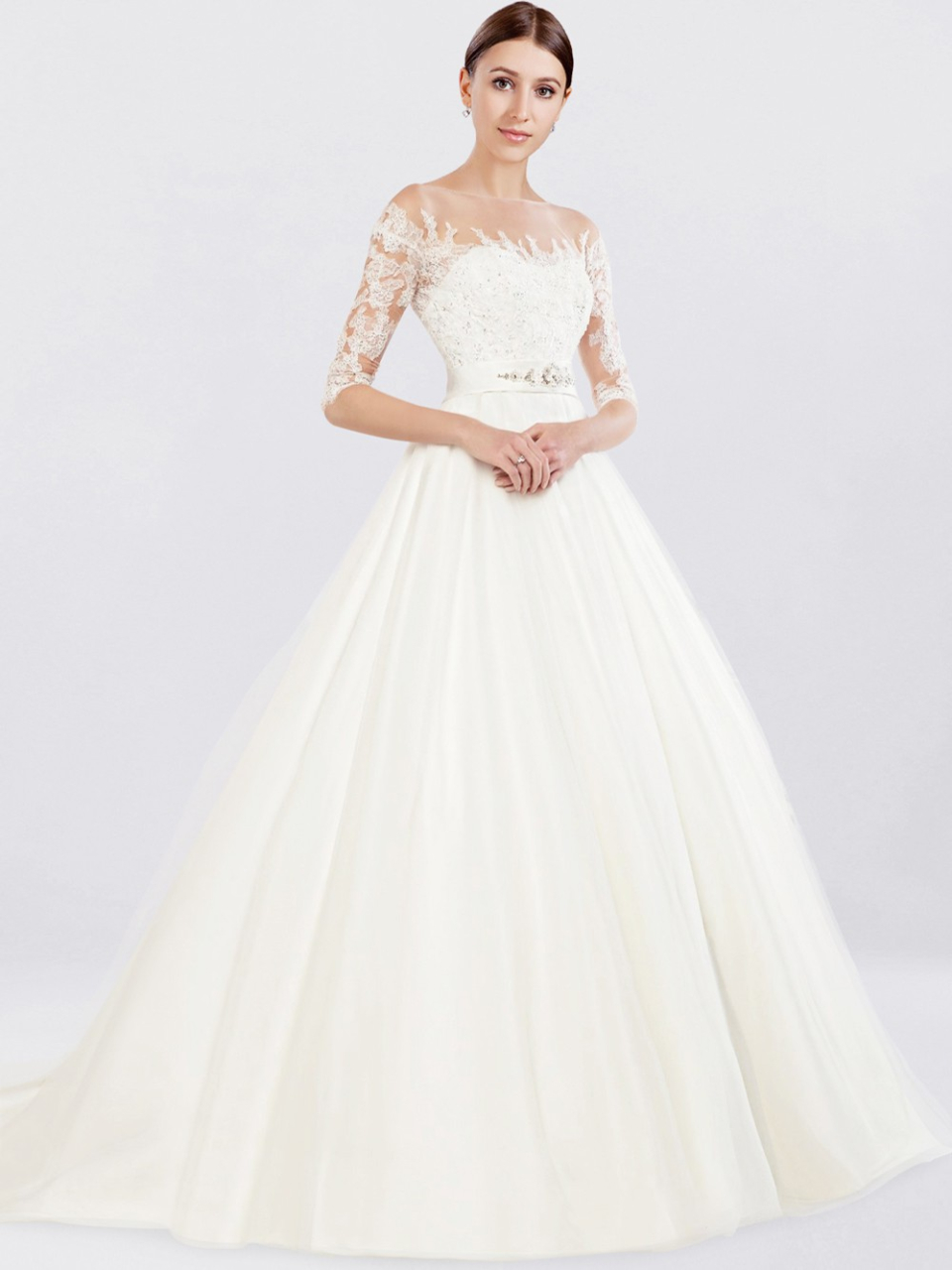 wedding dress with sleeves