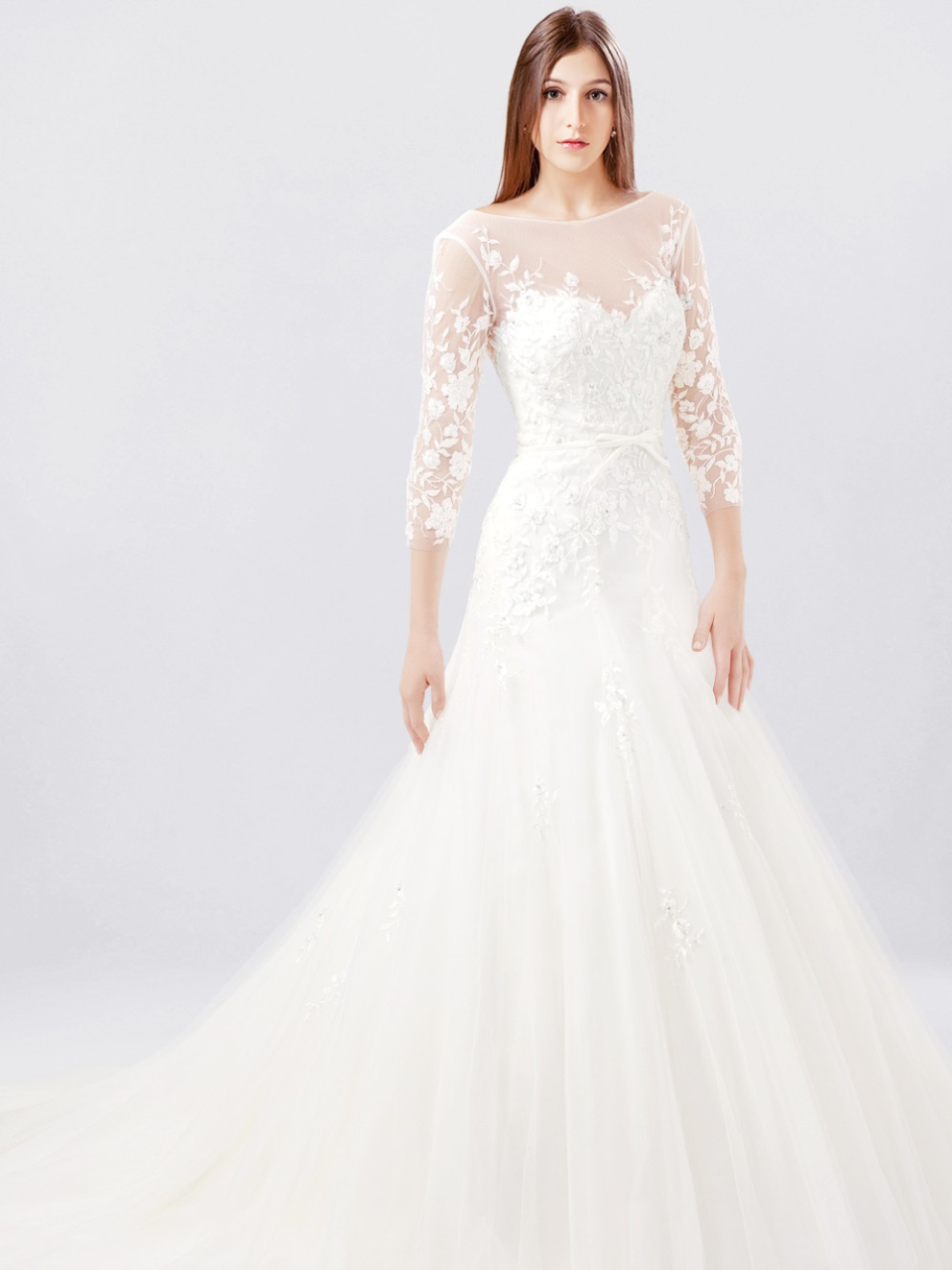 wedding dress with sleeves