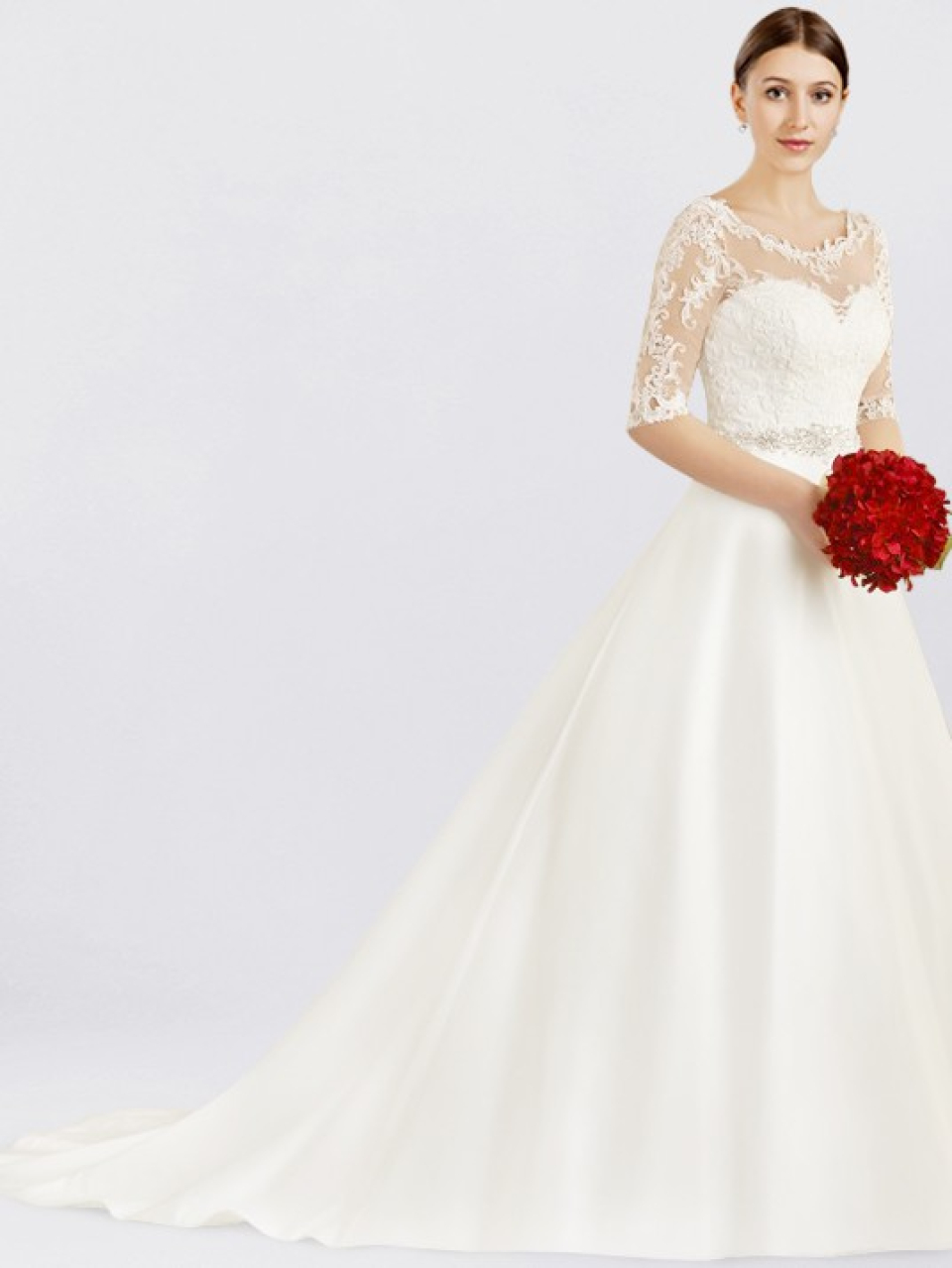 wedding dress with sleeves