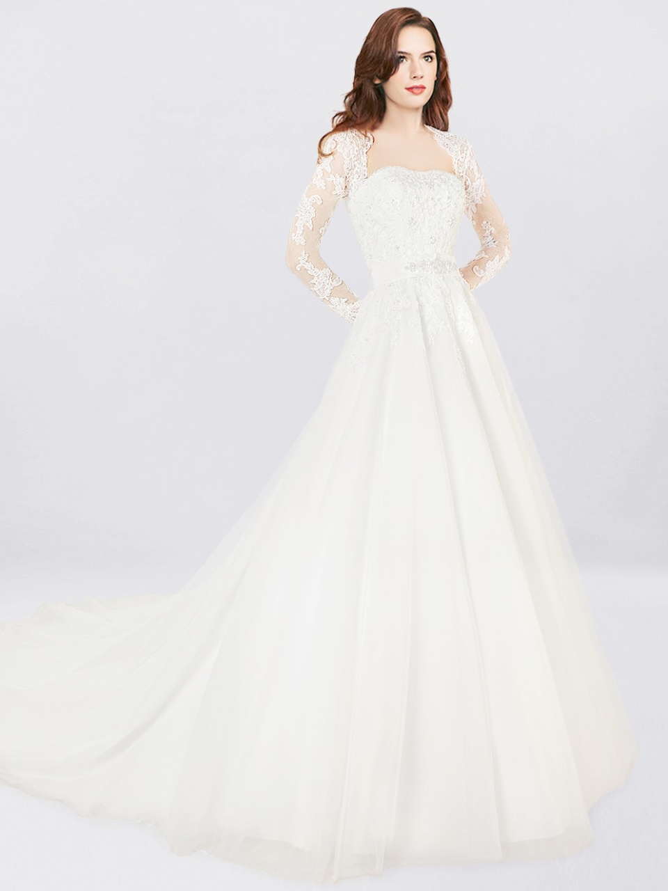 wedding dress with sleeves