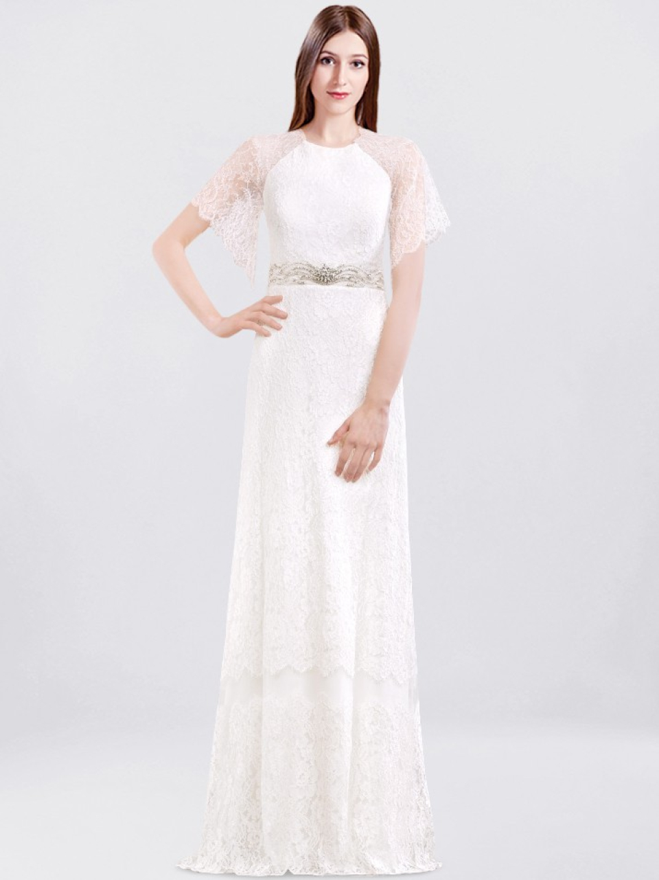 wedding dress with sleeves