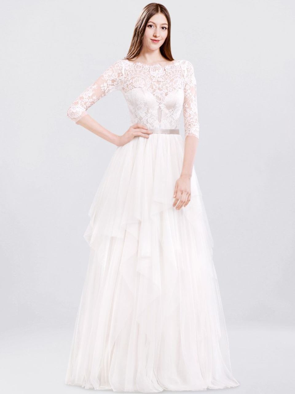 wedding dress with sleeves