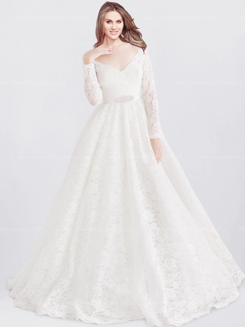 wedding dress with sleeves