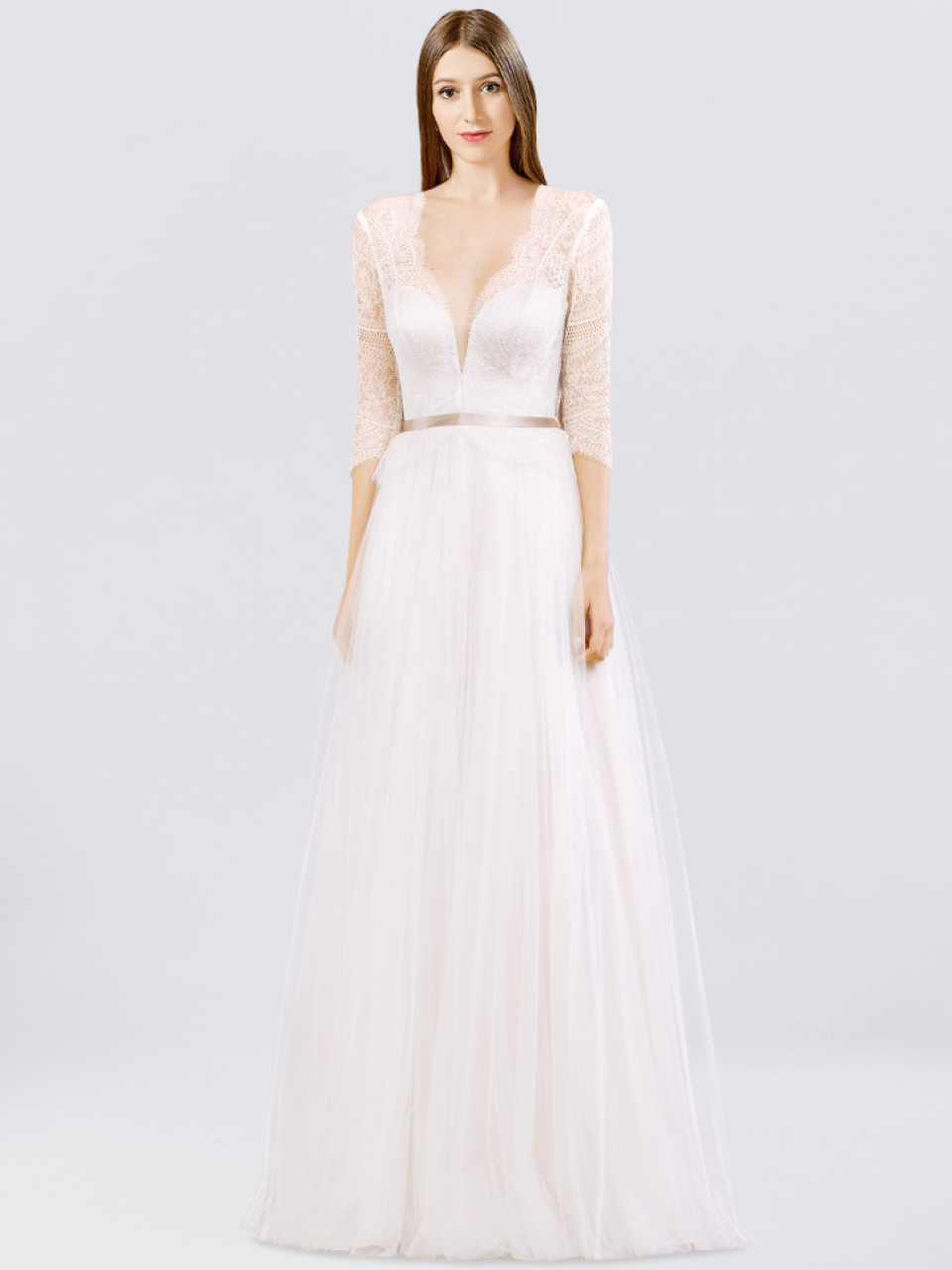 wedding dress with sleeves