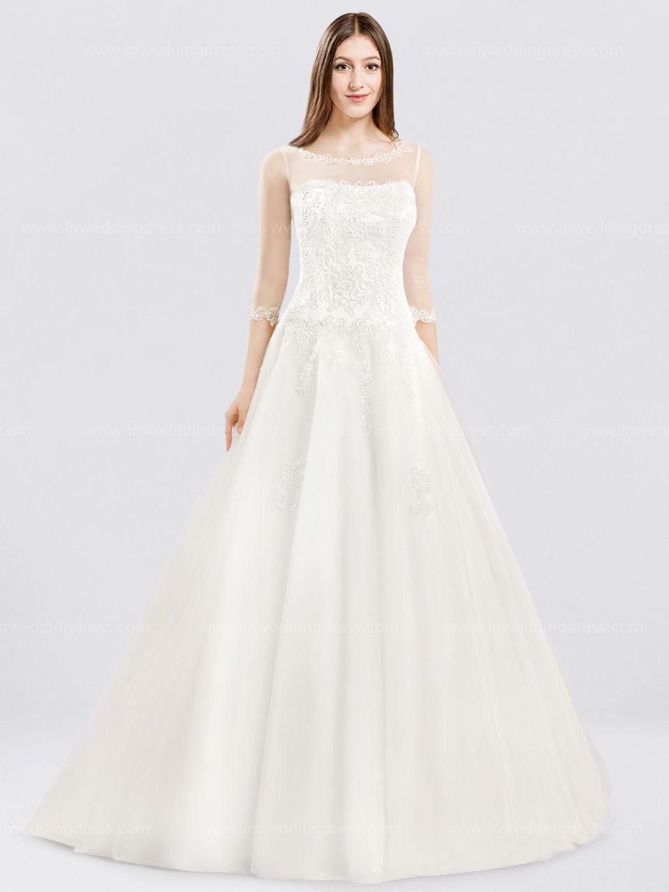 wedding dress with sleeves