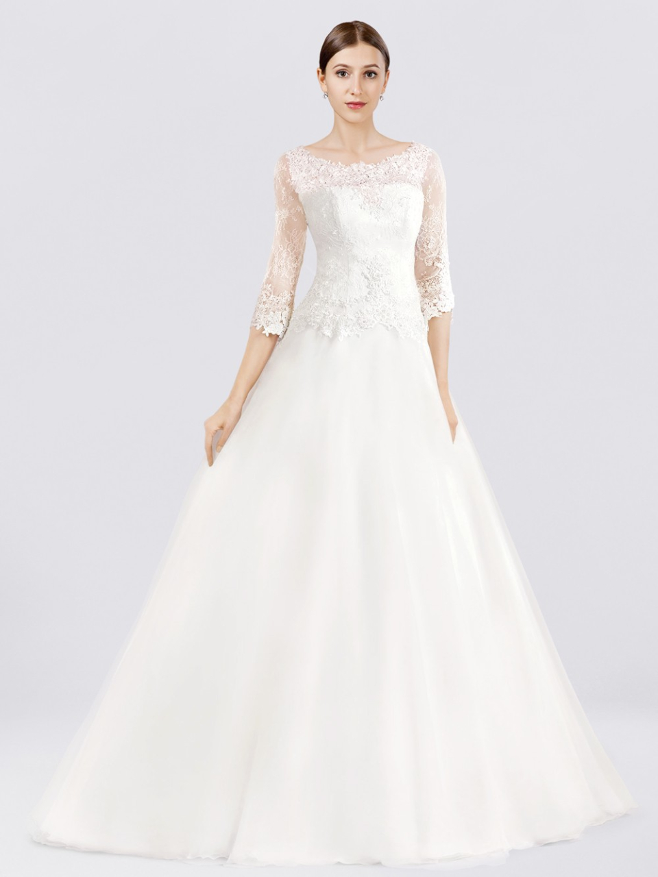 wedding dress with sleeves