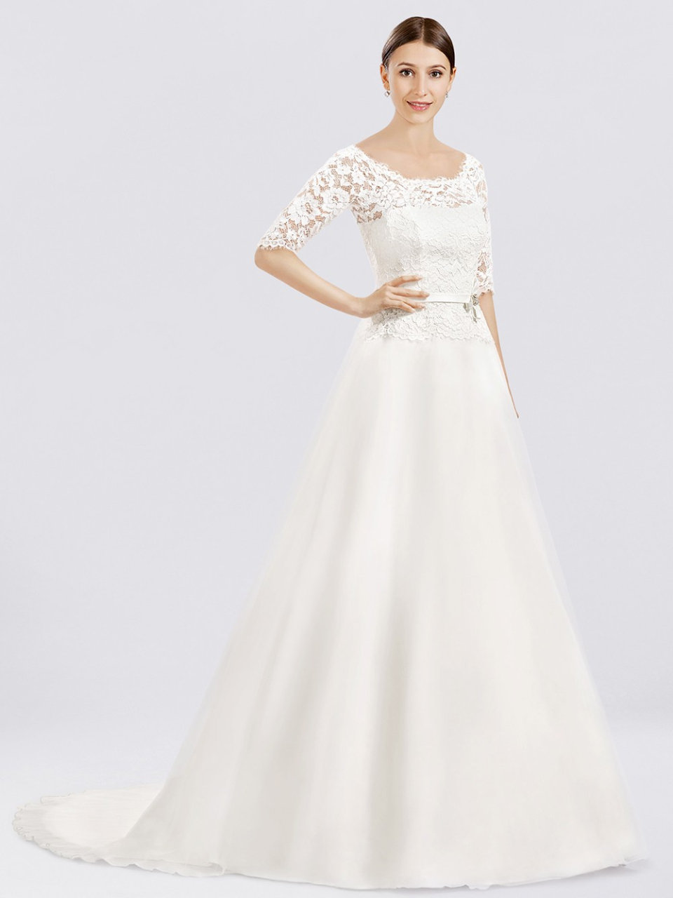 wedding dress with sleeves