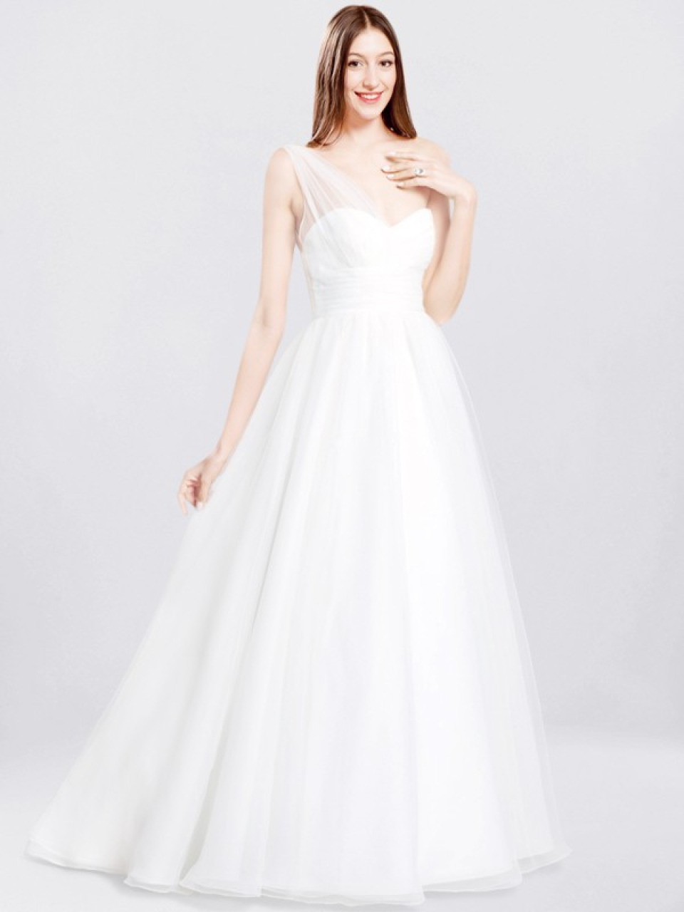 wedding dresses one shoulder