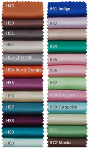 charmeuse satin fabric swatch