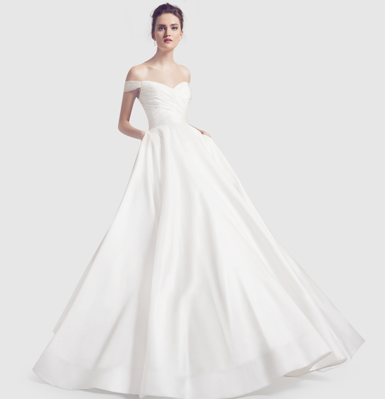 satin wedding dresses