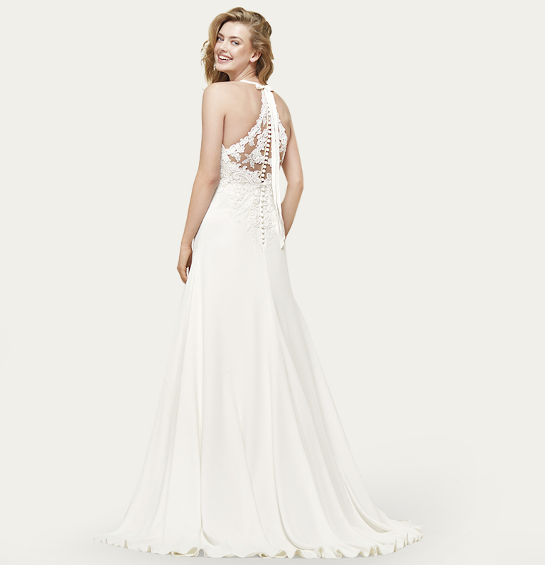 sweep length wedding dress